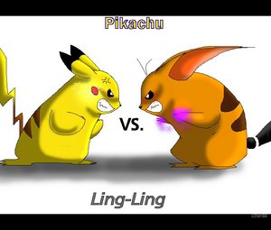 Pikachu_vs__Ling_Ling_by_CheetahTigerWolfCTW
